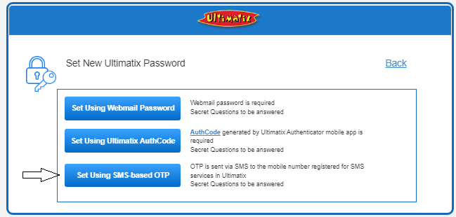 proceed to password via otp
