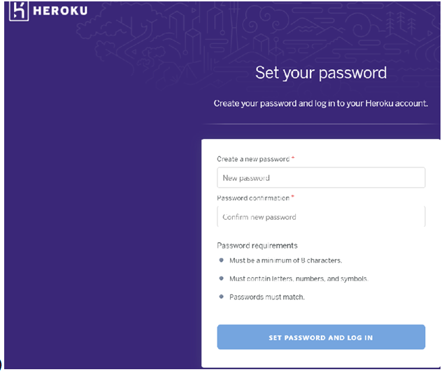 set password here