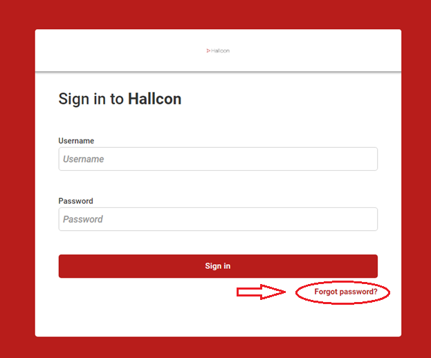 Forgot password