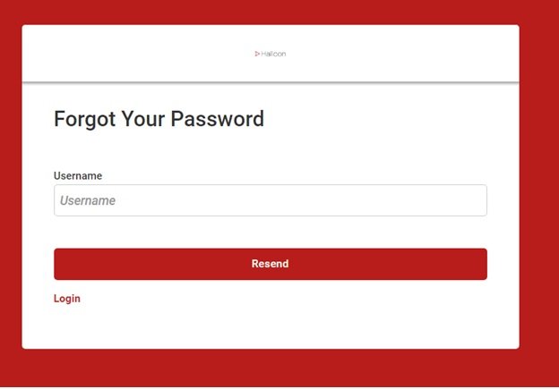 Recover the password here