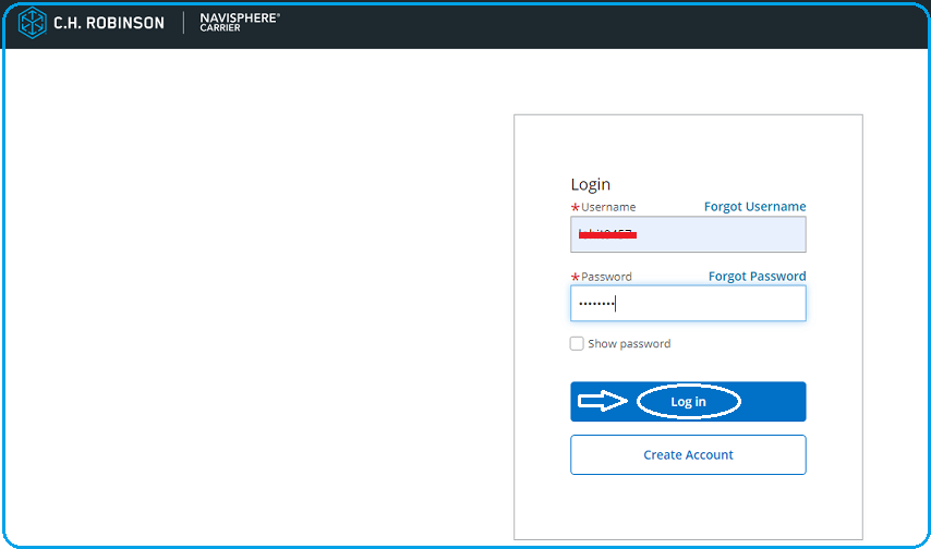 NaviSphere Carrier Login