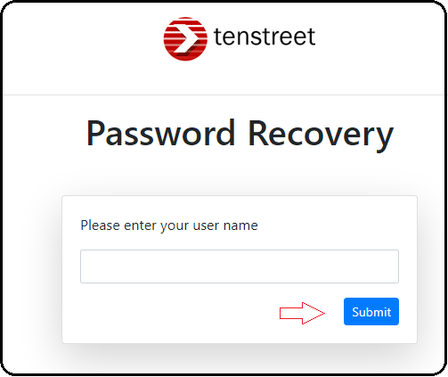 recover the password here
